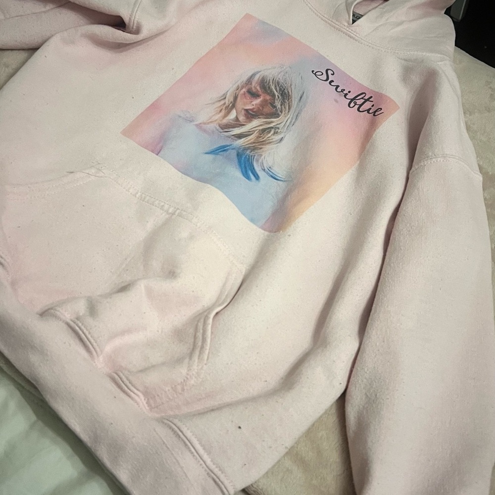 Gildan Light Pink Swiftie Hoodie